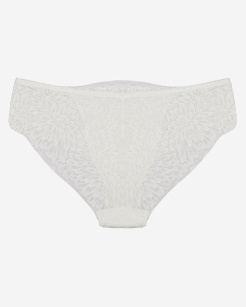 Білі мереживні трусики