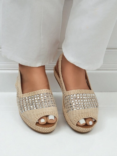 Dámské espadrilky na klínku s kamínky Belle Sparkle