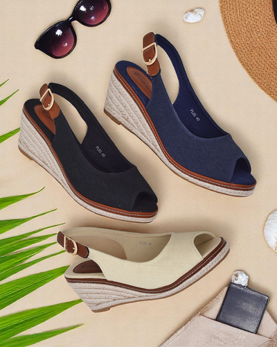 Royalfashion Dámské wedge sandály s otevřenou špičkou Tafenis