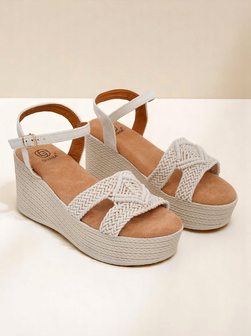 Royalfashion Жіночі босоніжки на танкетці плетені Sunny Day