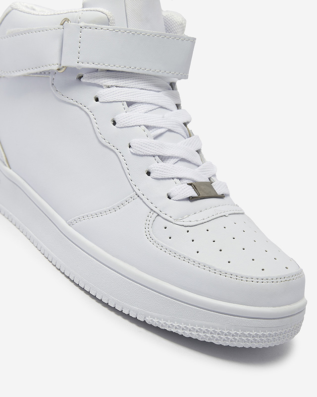 Bílé dámské vysoké tenisky Silapa- Obuv