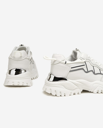 Bílé dámské sportovní boty Jenirso tenisky - Obuv