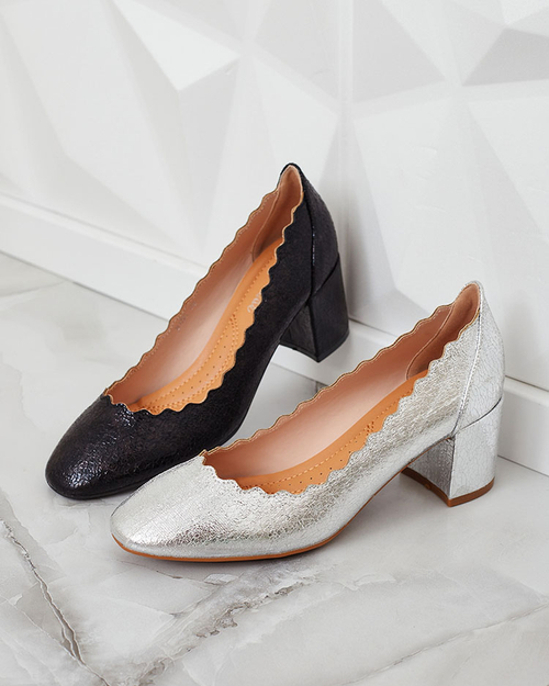 Royalfashion Чорні жіночі туфлі на шпильці Nynony