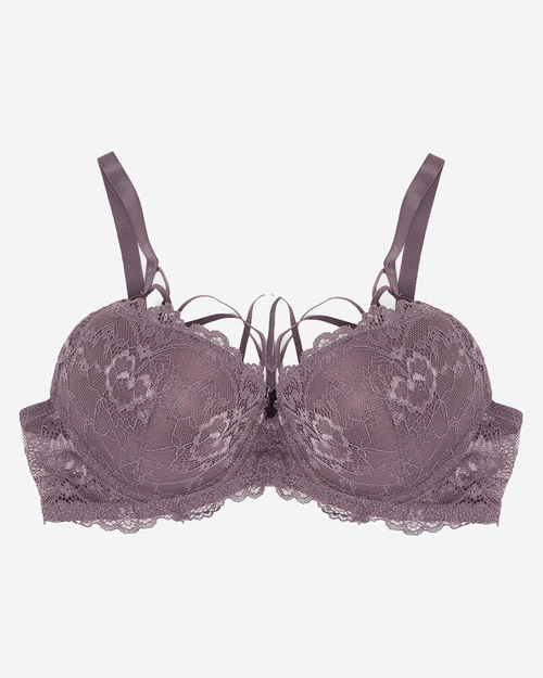 Фіолетовий жіночий бюстгальтер з мереживом - Нижня білизна