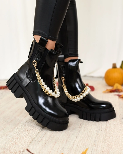 Royalfashion Černé dámské kozačky Zifosca