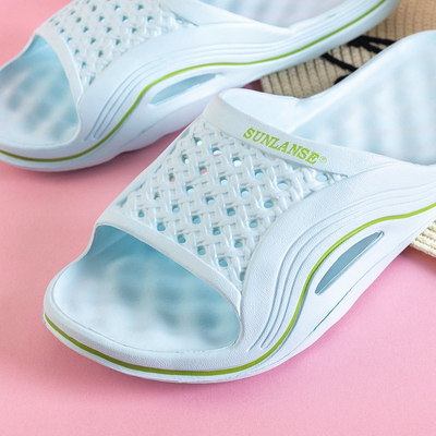 Dámské mátové gumové pantofle do bazénu Sunilino - obuv