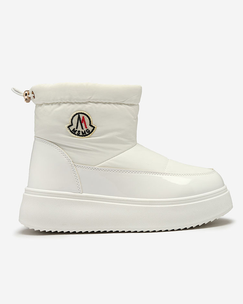 Royalfashion Жіночі снігоступи Ademra білого кольору