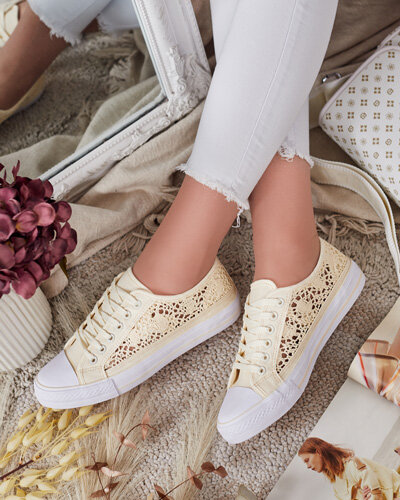 Royalfashion Dámské ažurové tenisky Niz