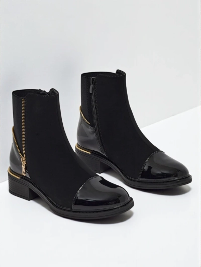 Dámské kotníkové boty z eko kůže Selyrix