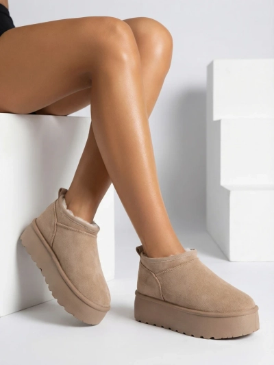 Royalfashion Dámské krátké boty a'la snow boots Ozozi