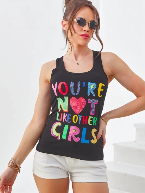 Royalfashion Жіноча бавовняна майка на бретелях з унікальними принтами