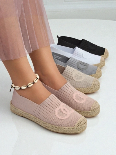 Dámské espadrilky Theodora růžové z semišové ekologické kůže, ploché