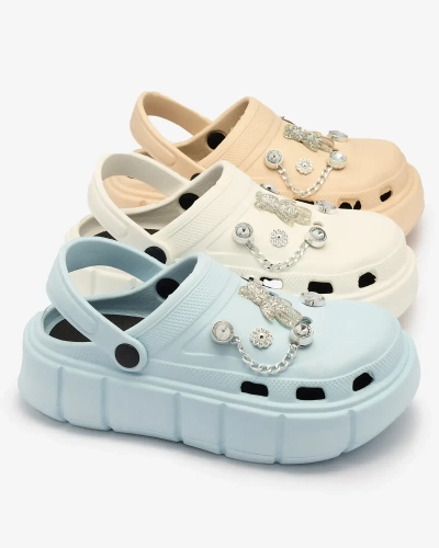 Royalfashion Modré dámské gumové žabky Kooranza