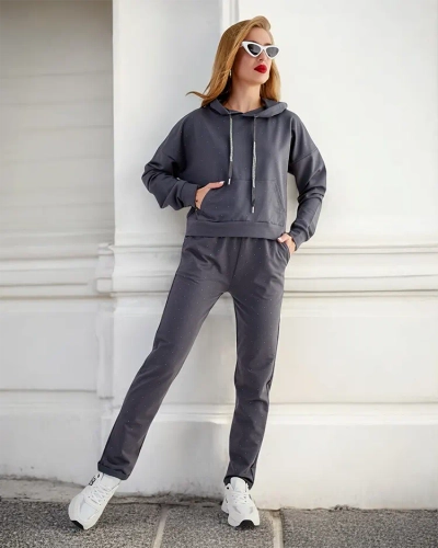 Royalfashion Bavlněná dámská mikinová souprava