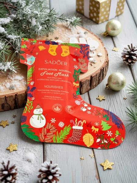 Vánoční maska na nohy - ponožky s niacinamidy - hydratační