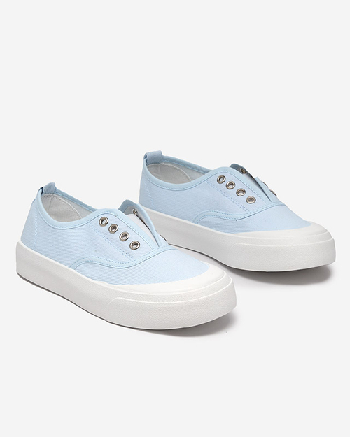 Жіночі сині кросівки на більш товстій підошві Askol- Shoes