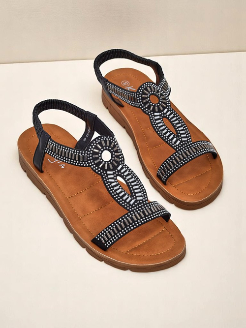 Royalfashion Жіночі сандалі з декоративними ремінцями Ava Shine