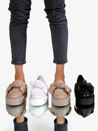 Royalfashion Елегантні жіночі мокасини з бантиком Ortto