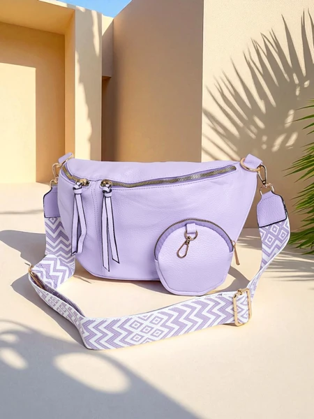 Royalfashion Polokruhová malá dámská kabelka z eko kůže Velia Cuve