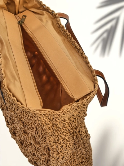 Royalfashion Велика жіноча солом'яна сумка Coco Breeze