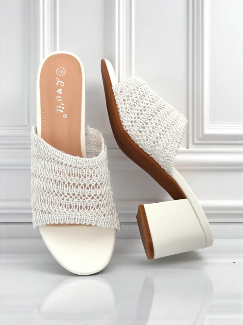 Royalfashion Жіночі шльопанці на підборах Sole Bloom