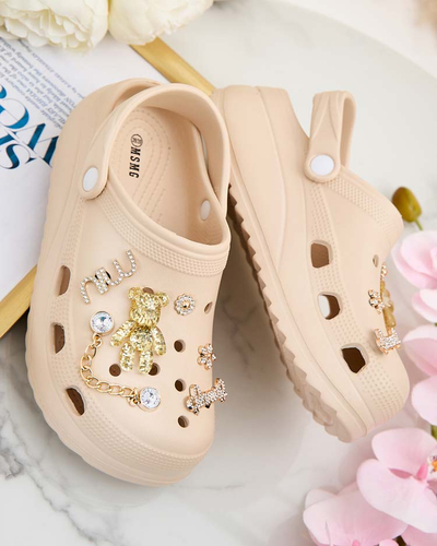 Royalfashion Dámské gumové žabky s ornamenty Fescas