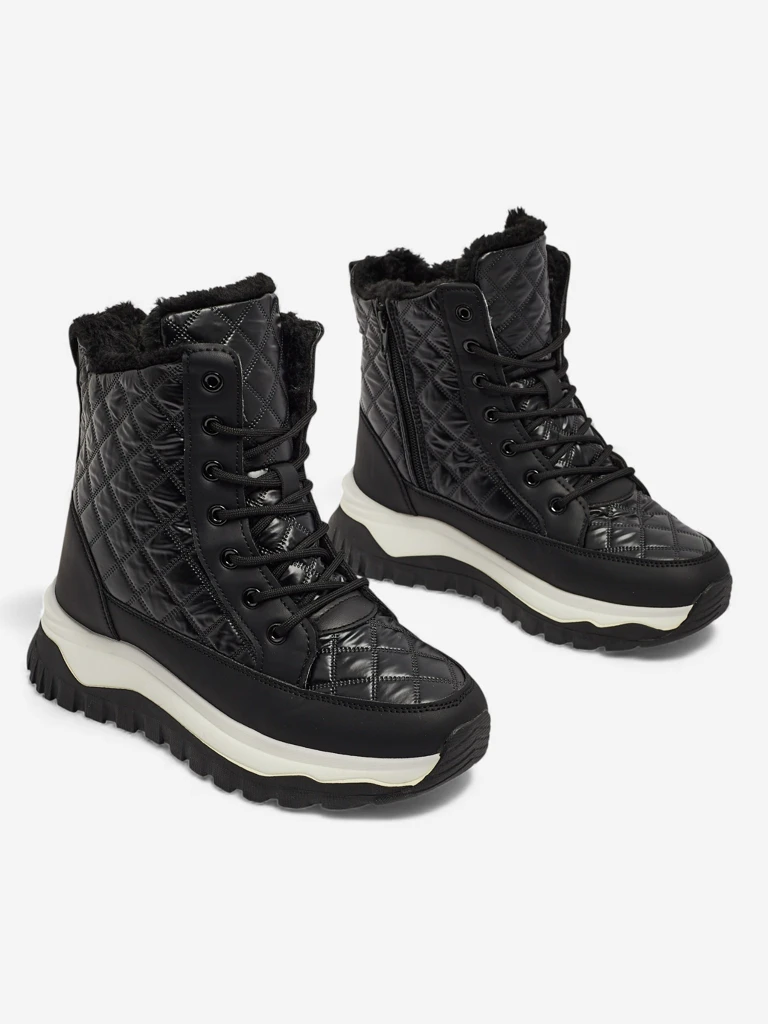 Dámské prošívané boty a'la sněhule Rimea