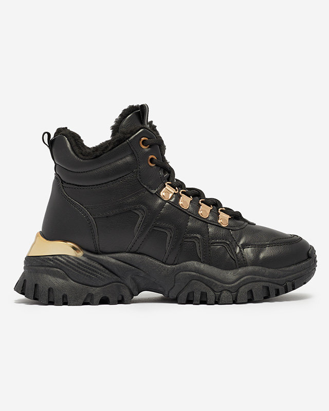 Černé sněhule z ekokůže Vetorr- Obuv