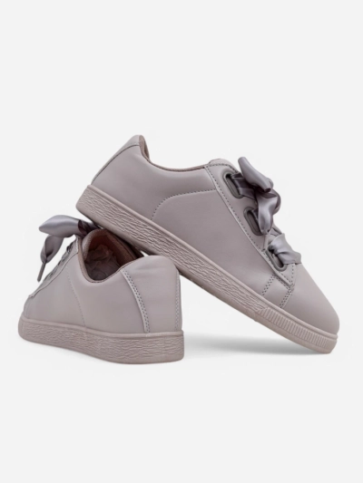 Royalfashion Dámské sneakers z ekologické kůže s dekorativními tkaničkami Etti