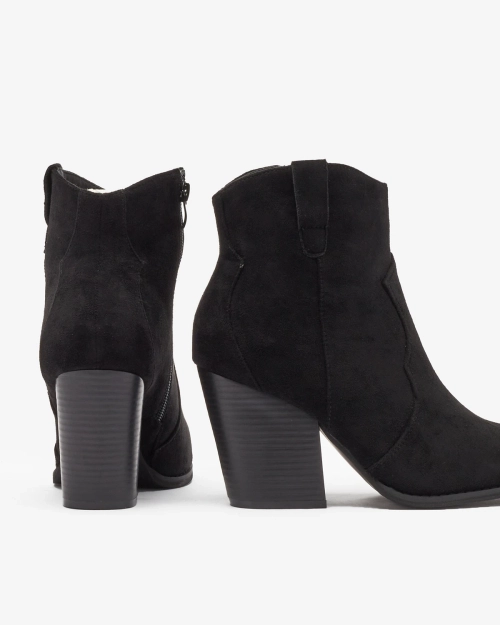 Royalfashion Чорні жіночі утеплені черевики Diva Charms