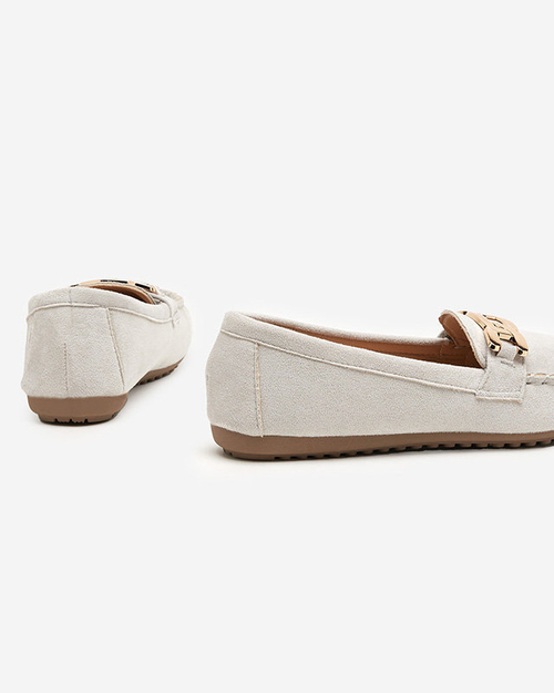 OUTLET Еко-замша, сірі мокасини Viatu - Взуття