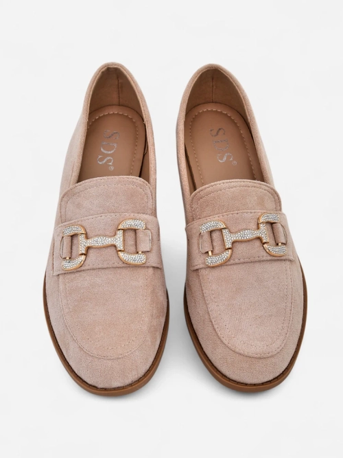 Royalfashion Елегантні жіночі мокасини з декором з стразів Zante