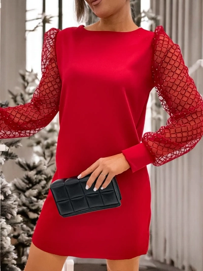 Royalfashion Klasické ženské šaty s kolenem v černé barvě