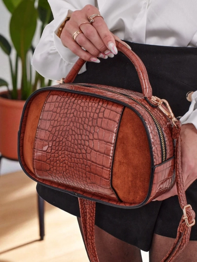 Маленька жіноча сумочка з екошкіри лакованої Lunar Space