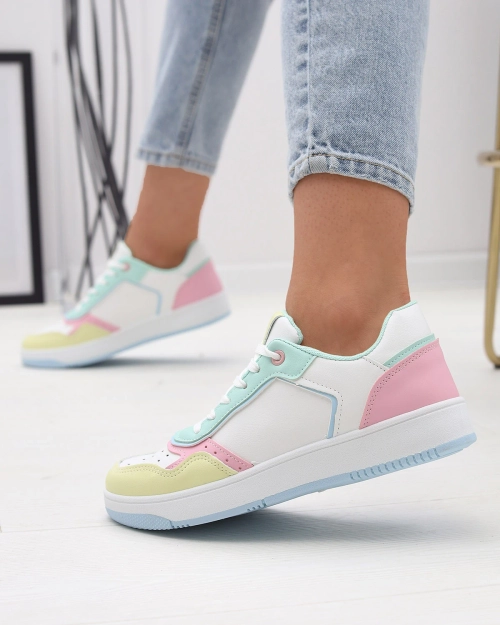 Біло-м'ятні спортивні кросівки для жінок Azzafa- Footwear