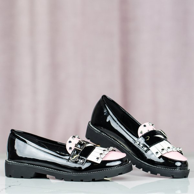 Černé mokasíny s ozdobami Gwadalaha - Obuv 1