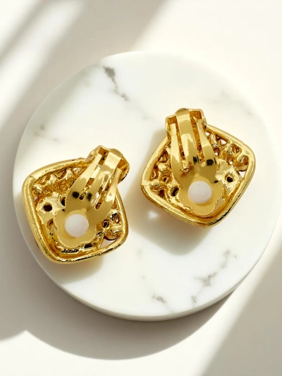 Royalfashion Жіночі кліпси з кристалами та кубічним цирконієм