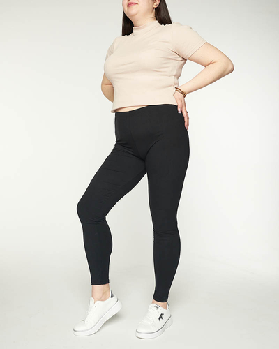 Класичні чорні жіночі легінси PLUS SIZE - Одяг