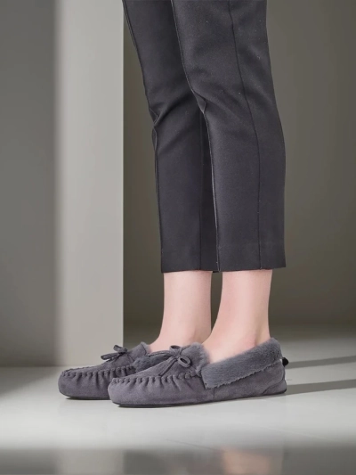 Royalfashion dámské mokasíny s kožešinou Ahtikes