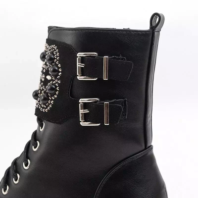 OUTLET Чорні високі жіночі черевики Cerviel - Взуття