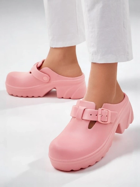 Royalfashion Dámské gumové sandály na podpatku Voxones