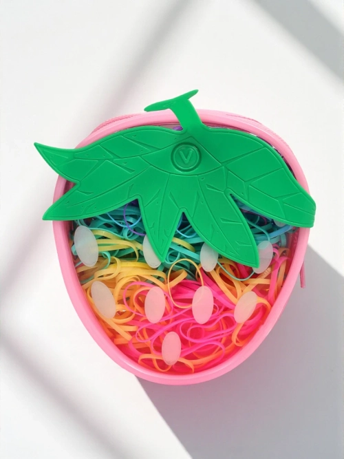 Royalfashion Різнокольорові силіконові гумки Полуниця