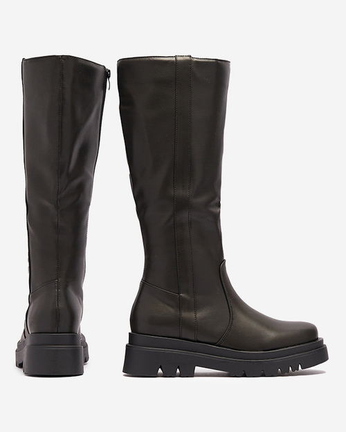 Чорні жіночі ботильйони з екошкіри Roterika - Взуття