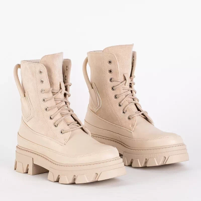 OUTLET Zateplené dámské béžové tašky Emilla - Obuv