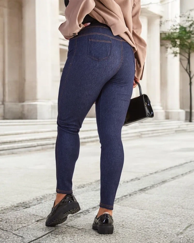 Royalfashion Dámské tregíny PLUS SIZE Kalhoty