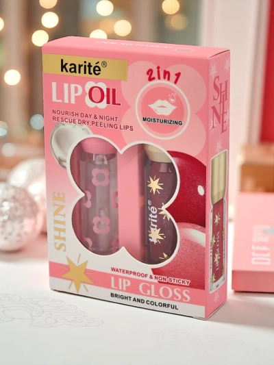 Блиск з блискітками та безбарвний блиск 2в1 Ruby Woo
