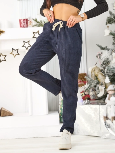 Royalfashion Teplé ženské velikostní kalhoty