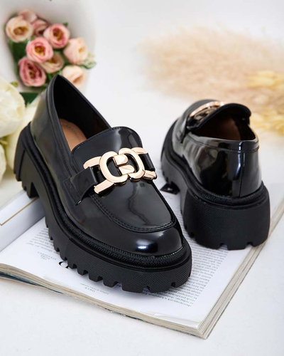 Royalfashion Dámské lakované mokasíny Bevevra