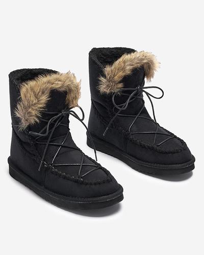 Чорні жіночі зимові черевики Oiu