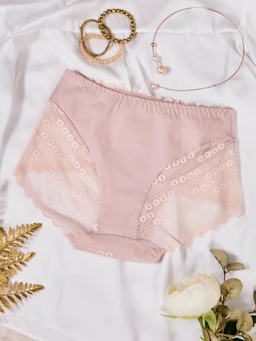 Королівська мода Жіночі труси з бавовняним мереживом в ПЛЮС РОЗМІРІ